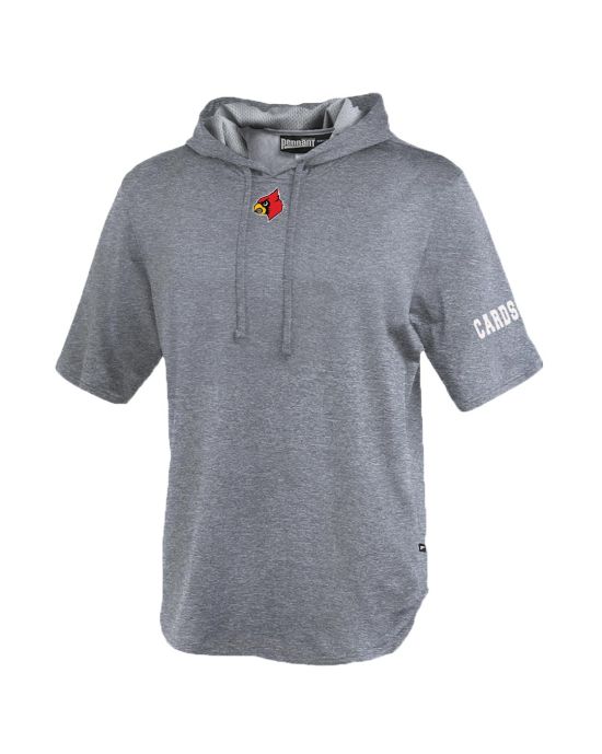 short sleeve warmup hoodie